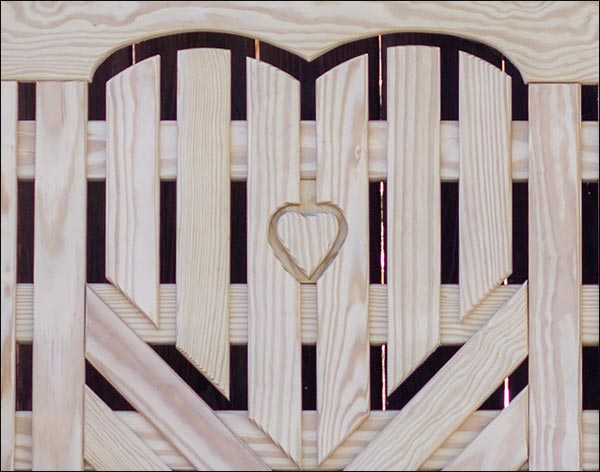 Treated Pine Heartback Glider