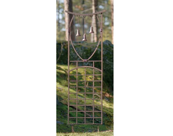 Wrought Iron Bells-A-Ringing Trellis