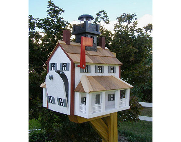 Tuckerton Lighthouse Mailbox w/ Solar Light