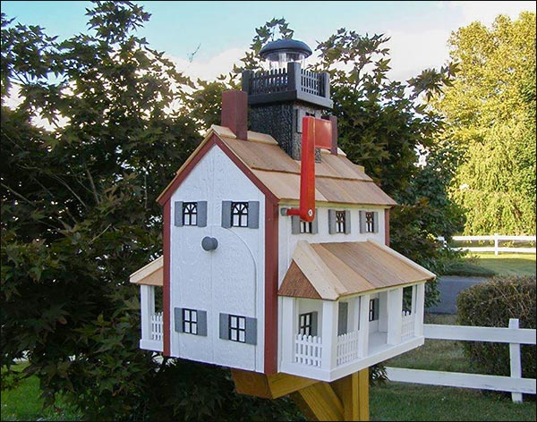 Tuckerton Lighthouse Mailbox w/ Solar Light