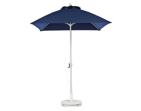 6.5 Square Market Umbrella w/Aluminum Pole, Crank & No Tilt 