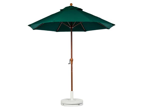 9 Market Umbrella w/Aluminum Pole, Crank & No Tilt
