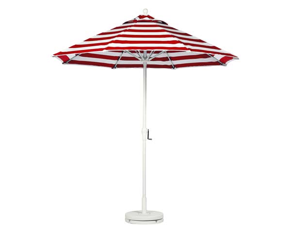 9 Market Umbrella w/Aluminum Pole, Crank & No Tilt