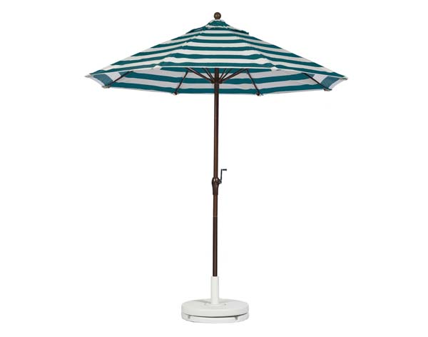9 Market Umbrella w/Aluminum Pole, Crank & No Tilt