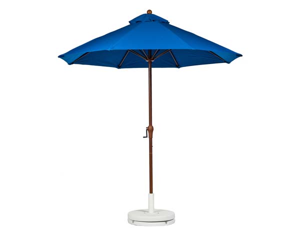 9 Market Umbrella w/Aluminum Pole, Crank & No Tilt