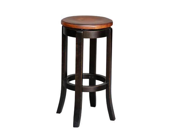 Vintage Round Pub Swivel Stool