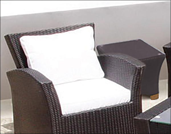 Wicker Black Square Back 6 Piece Deep Seat Patio Set