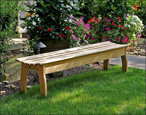 Red Cedar Contoured Picnic Table w/(4) Benches