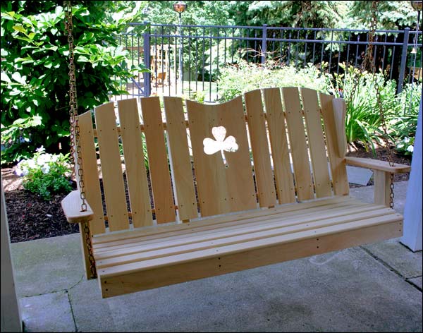 Select Pine Shamrock Porch Swing