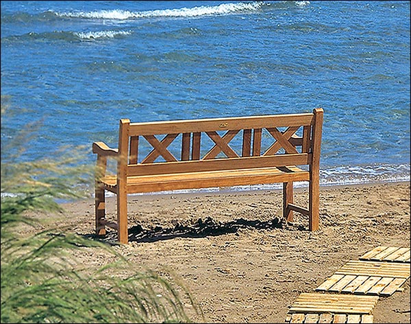 60" Teak Skipper Bench