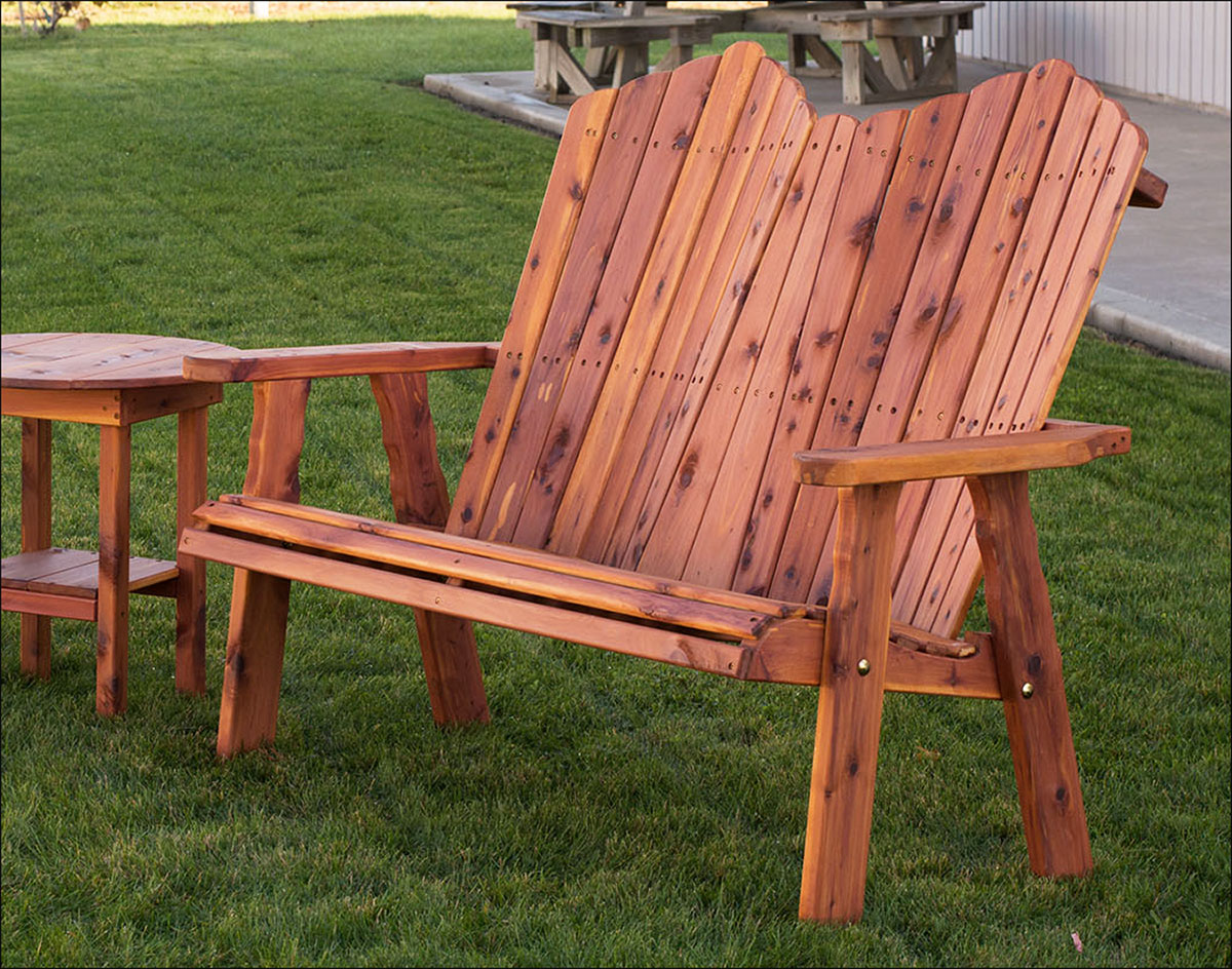 Cedar cheap outdoor sofa