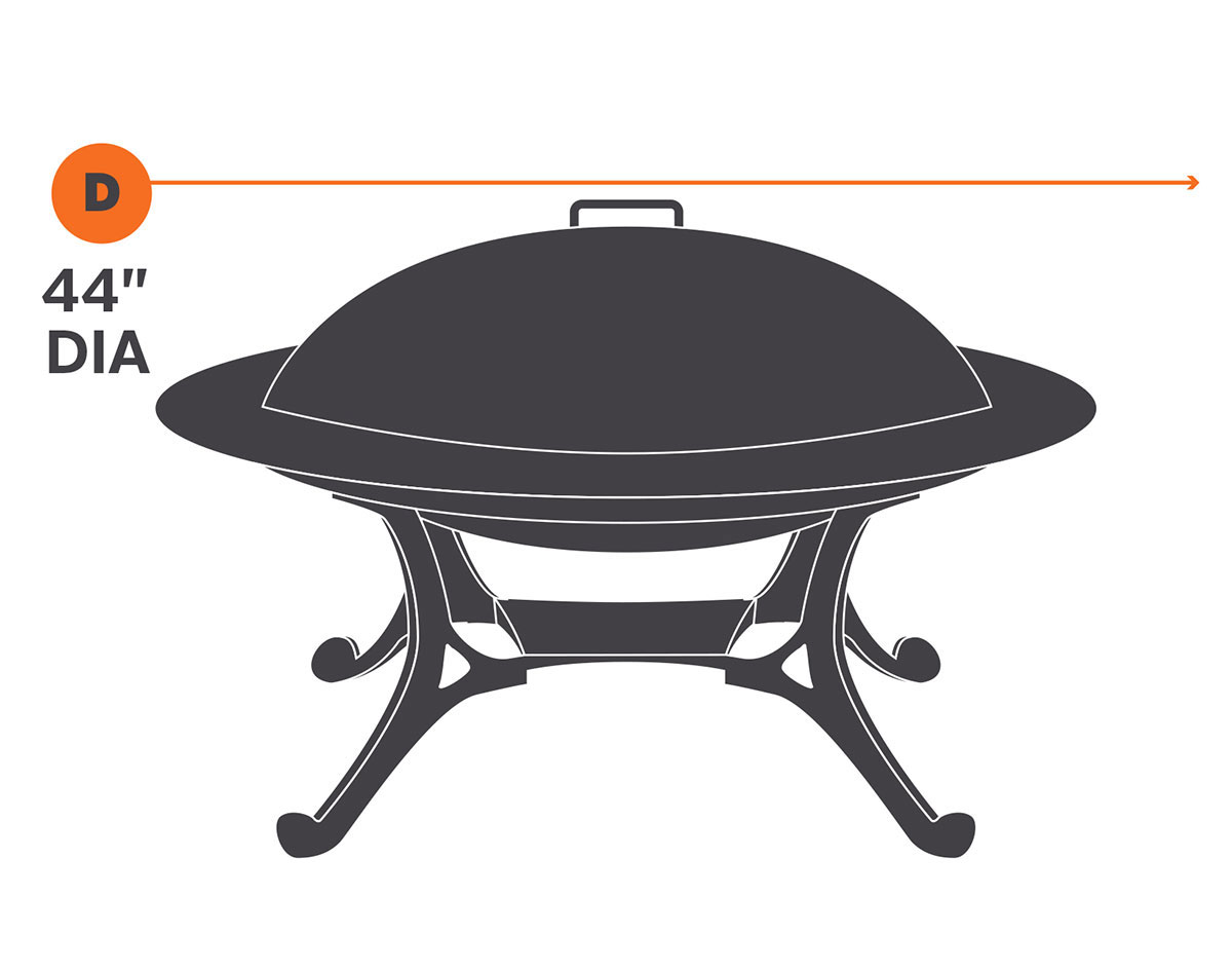 44 Rugged Series Round Fire Pit Cover