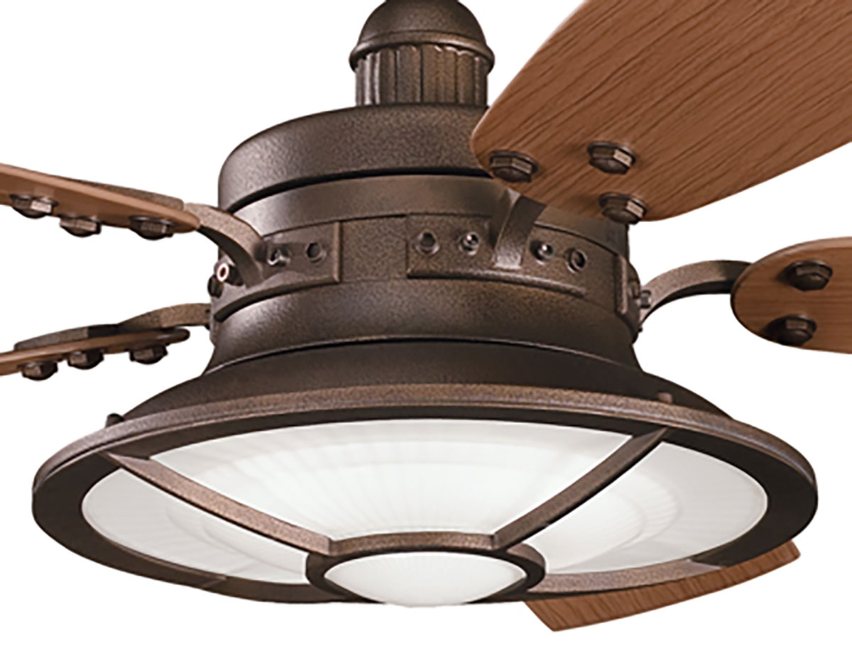 52 Weathered Copper Powder Coat Harbor Bay Patio Ceiling Fan
