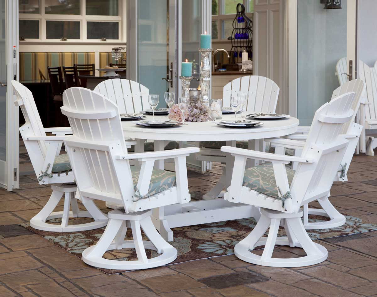 60 Poly Lumber Garden Classic Dining Table And Chair Set