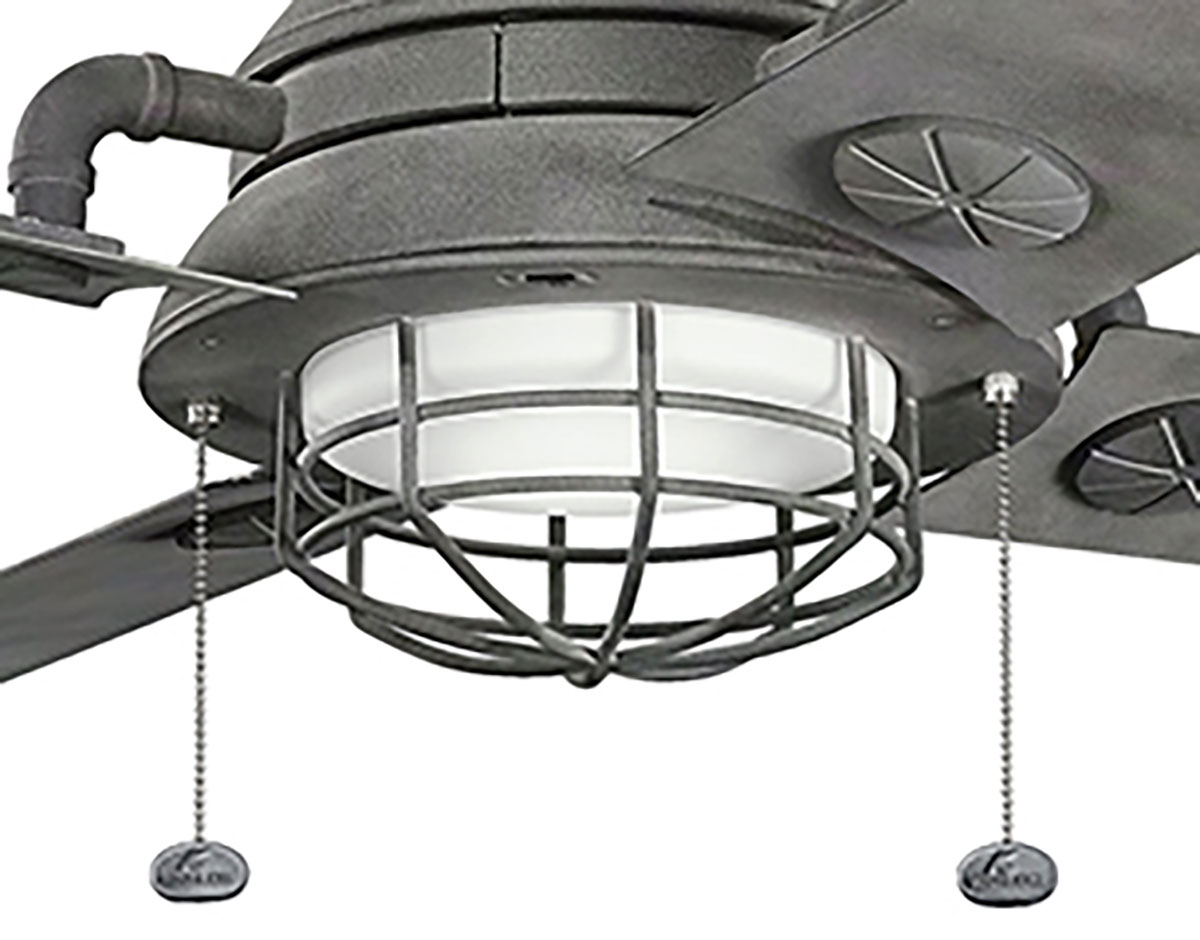 65 Weathered Zinc Mora Patio Ceiling Fan