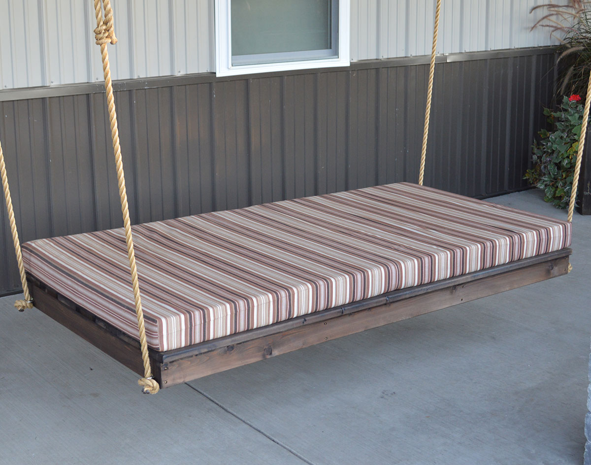 Red Cedar Oasis Backless Swingbed w Cushion