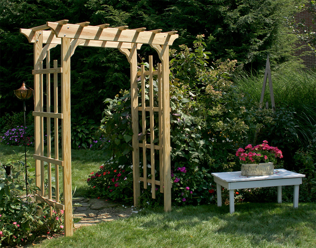 Treated Pine Rose Arbor Pergola