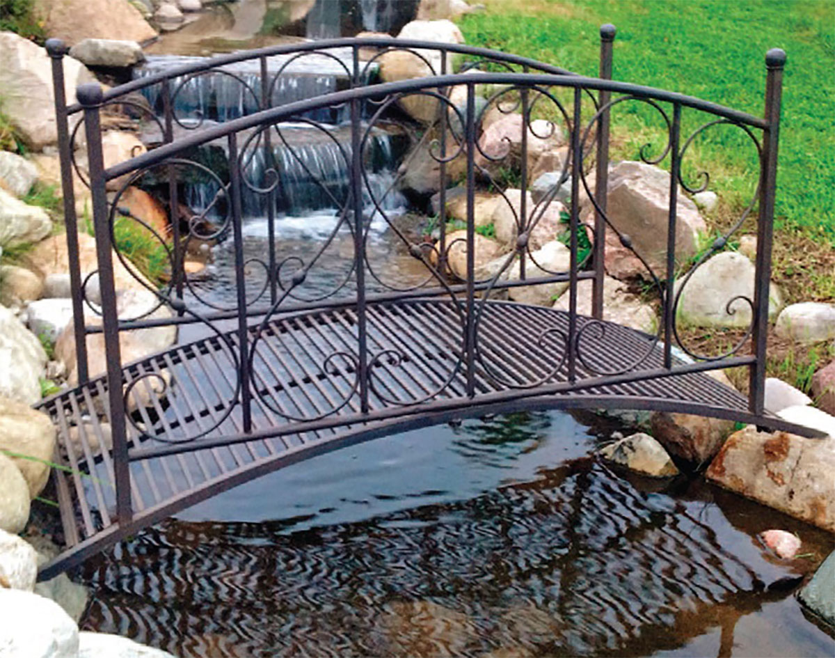 Cast Iron Sweetheart Garden Bridge
