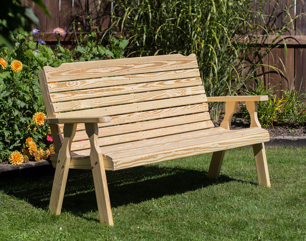 Treated Pine Crossback Garden Bench