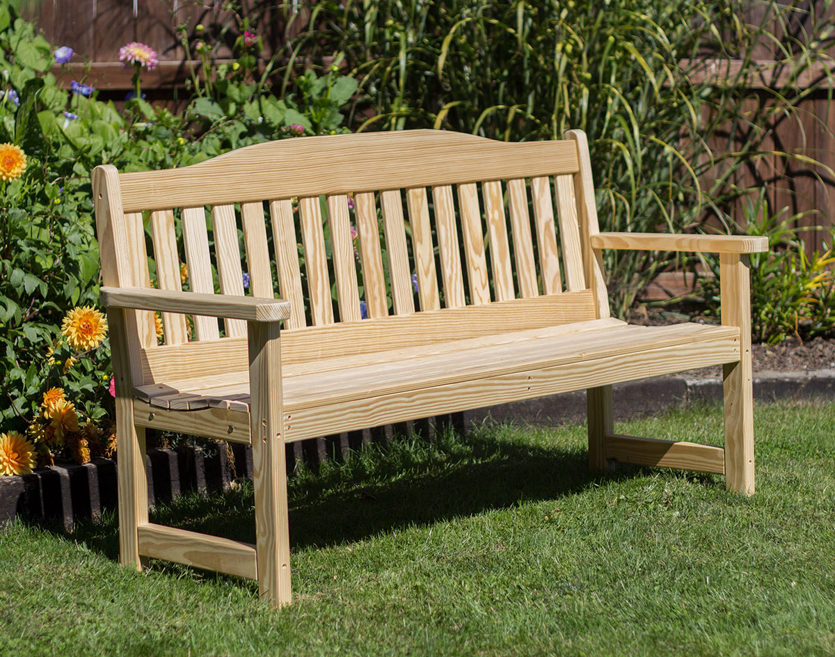 Treated Pine English Garden Bench