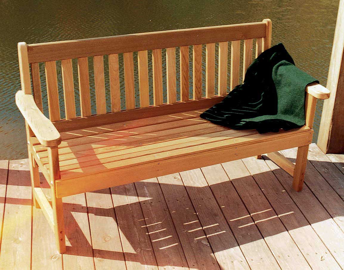 Red Cedar English Garden Bench