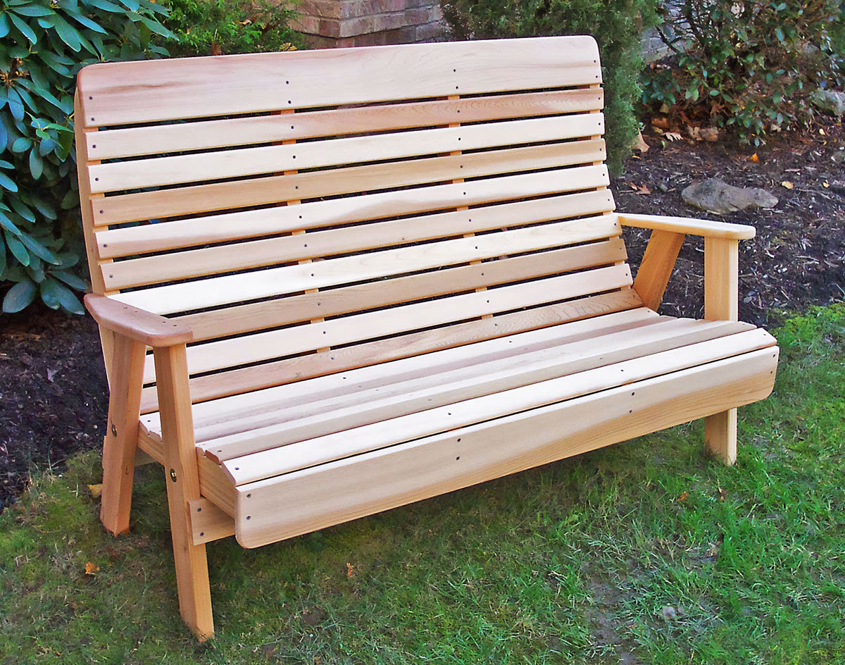 Red Cedar Royal Highback Garden Bench