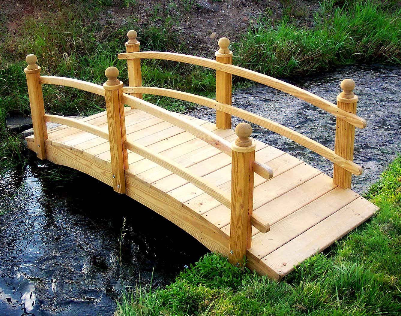 Amish Built Garden Bridges For Sale - Wood & Vinyl Options