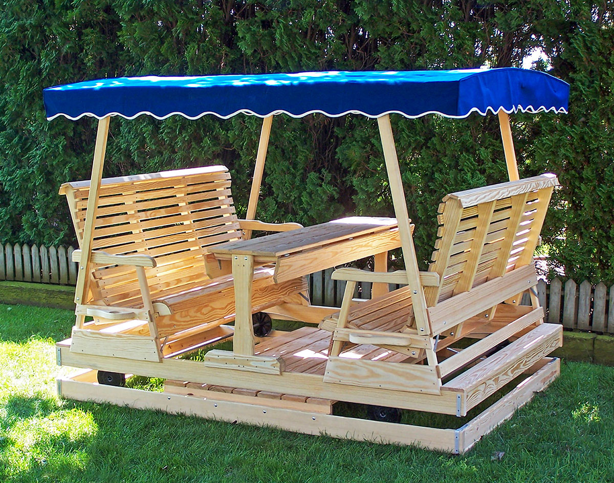 4 person glider swing with canopy sales