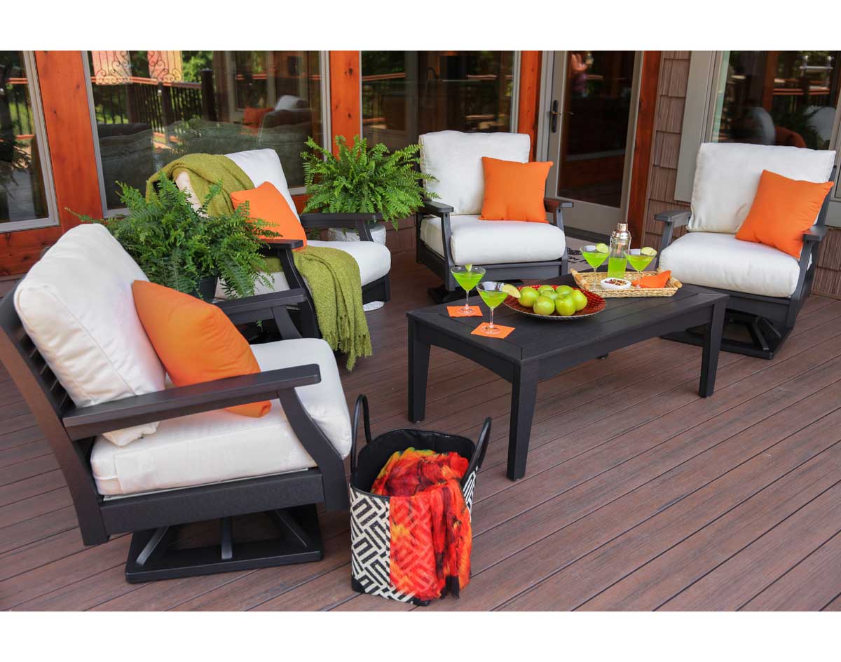 Poly Lumber 5 Piece Classic Terrace Deep Seating Set With