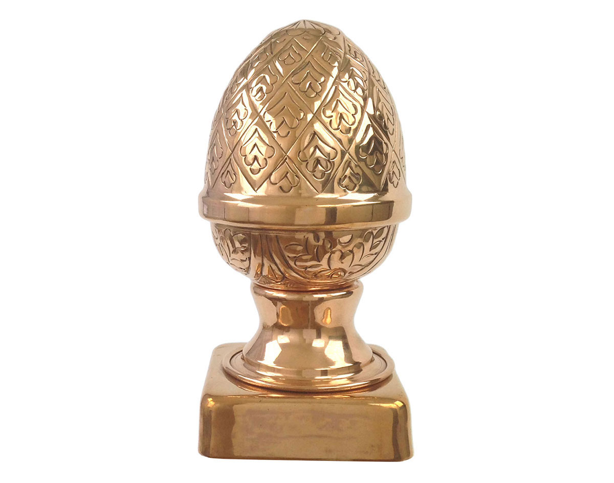 Details about   4 in x 4 in Copper Pineapple Slip Over Fence Post Cap W/ 2 Mounting Screws 