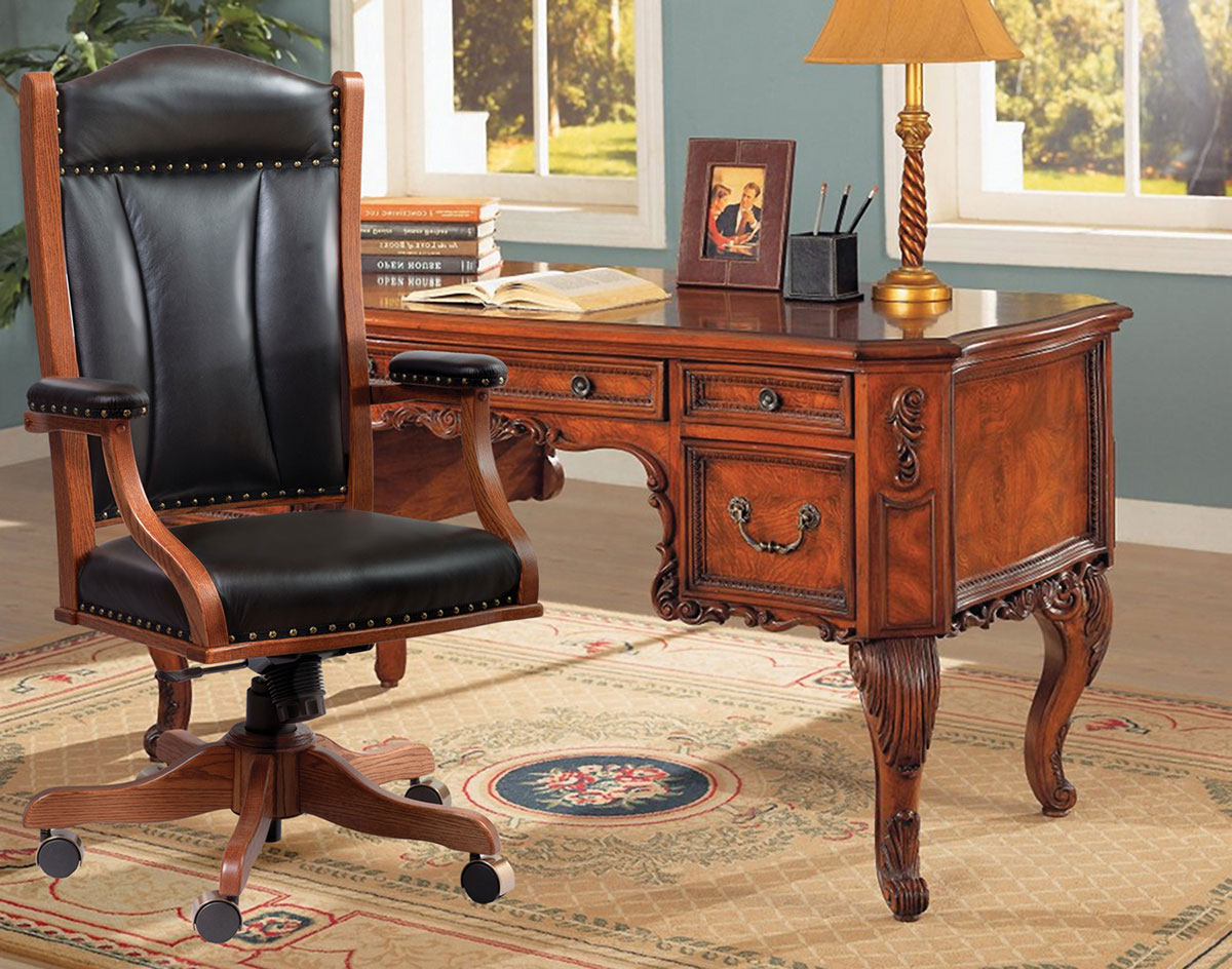 Roosevelt Mission High Back Desk Chair