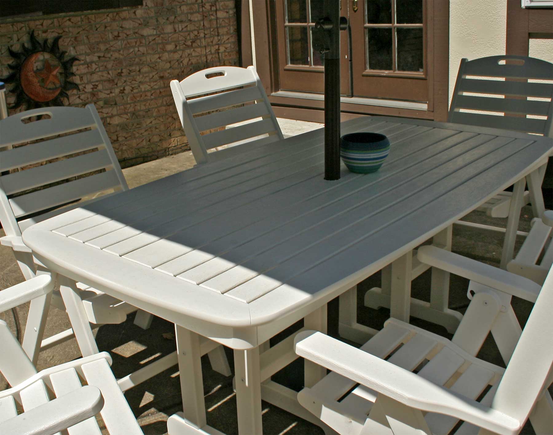 Polywood Rectangular Nautical Dining Table