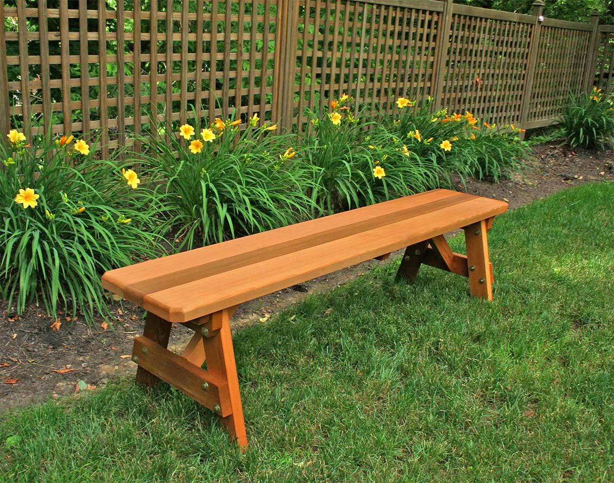 cedar bench for kitchen table