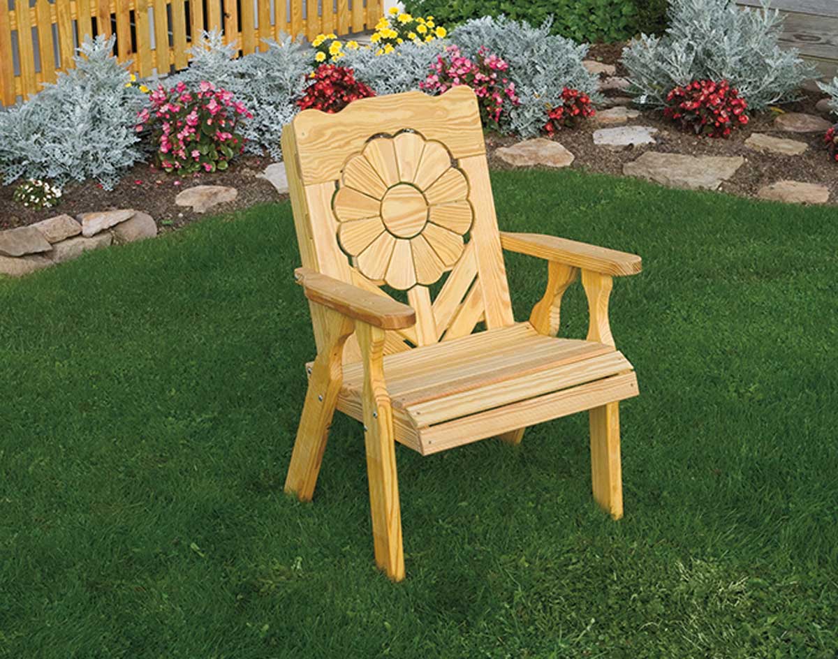 Treated Pine Sunflower Chair