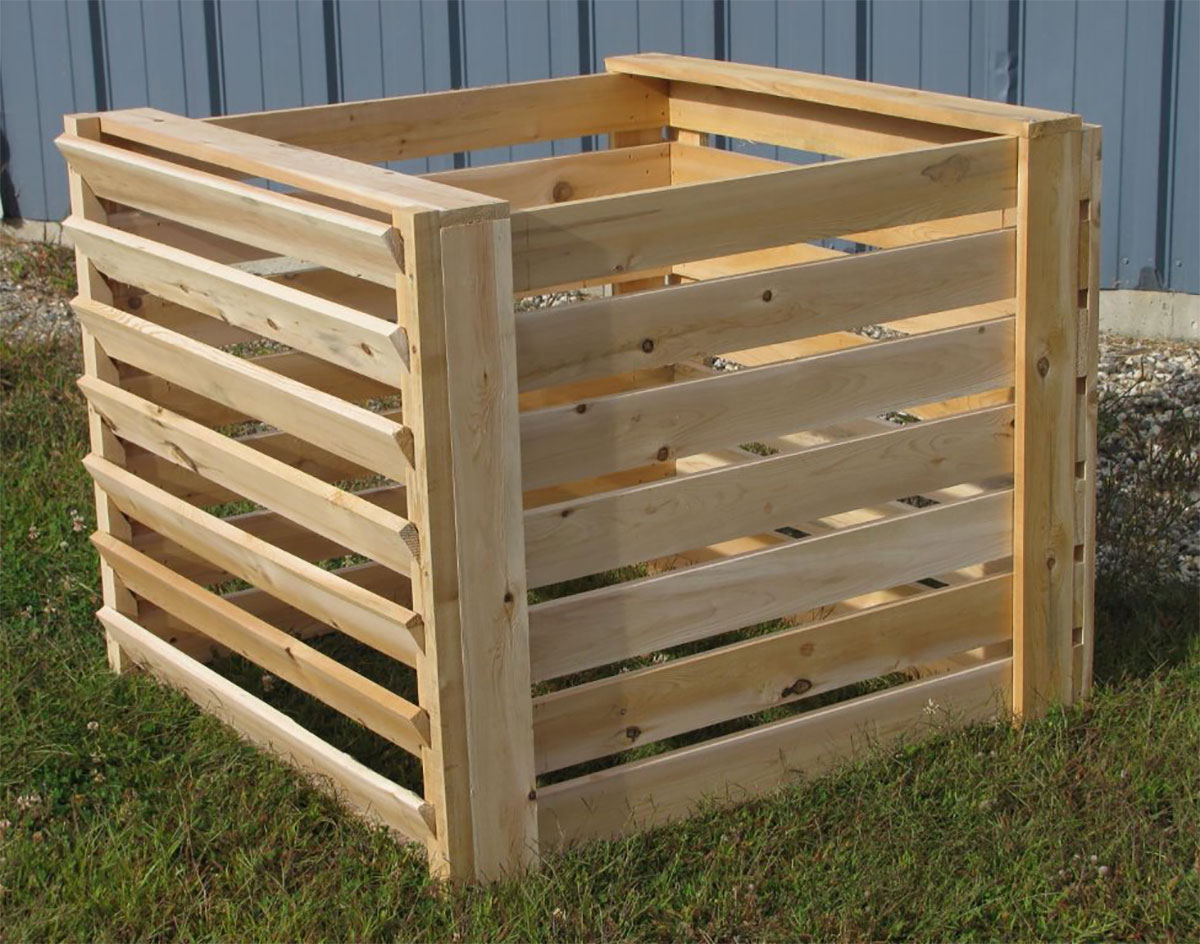 36" White Cedar Compost Bin